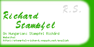 richard stampfel business card